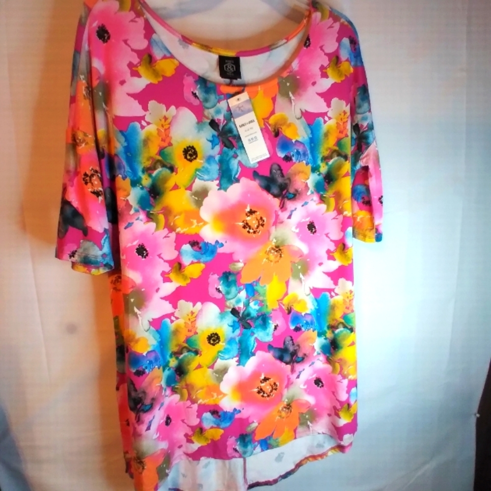 long tunic flower shirt